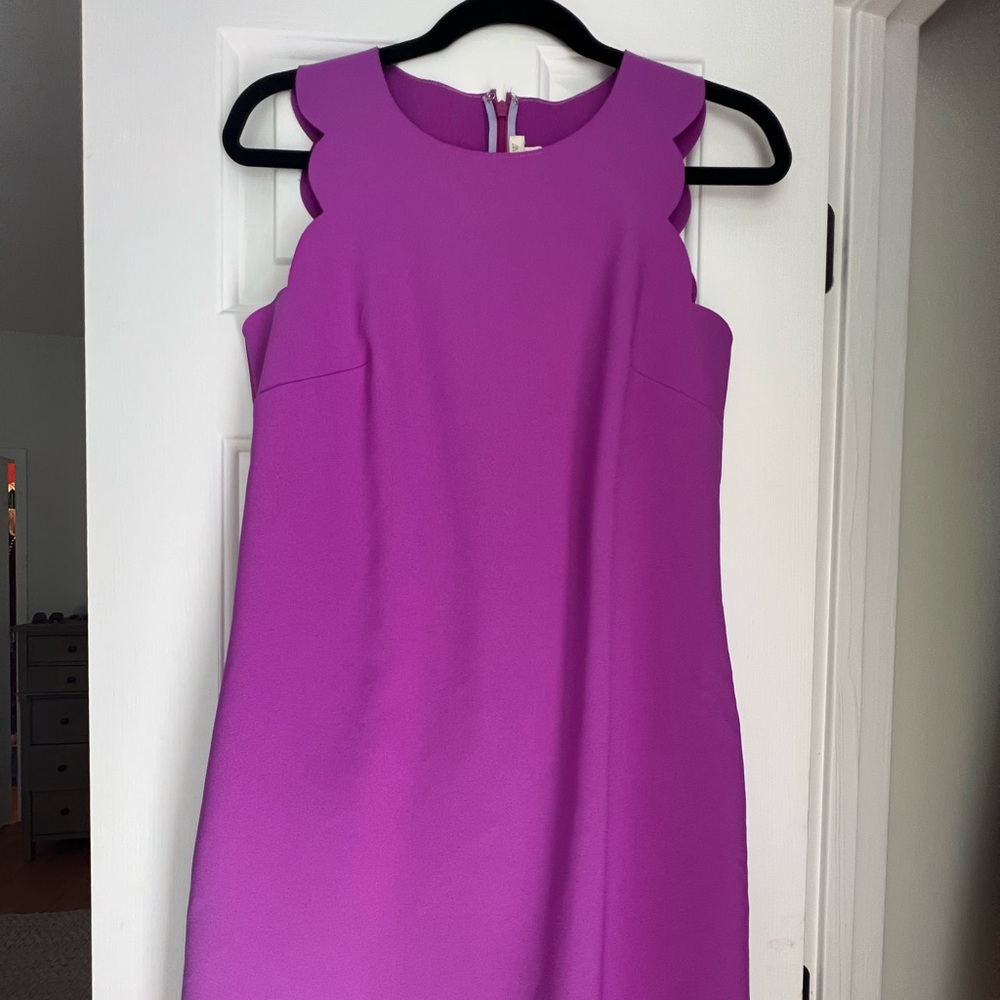 JCrew scalloped shift dress